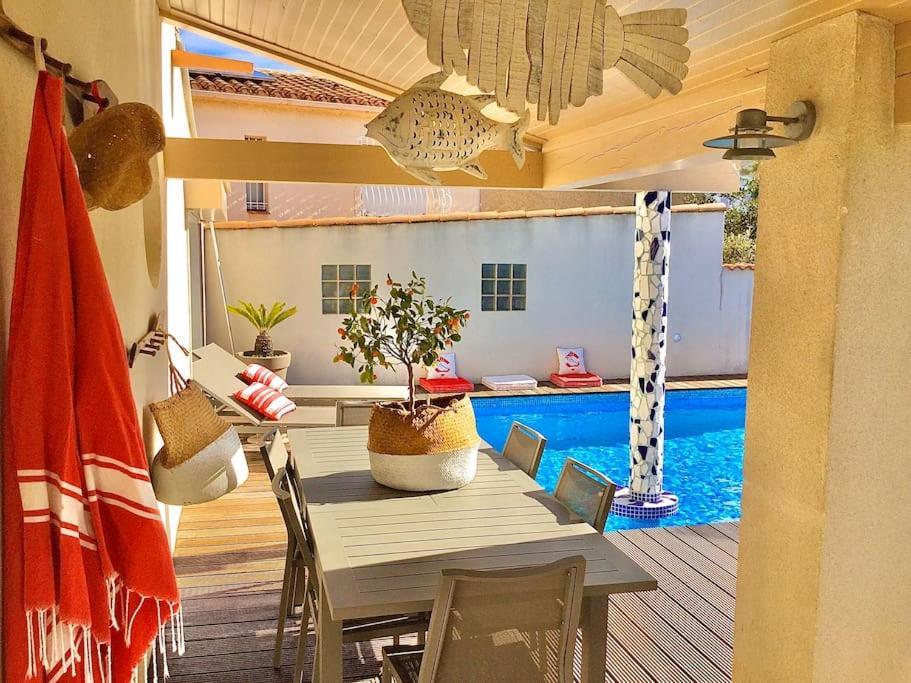 La Maison Du Bonheur F5 Jardin Et Piscine Narbona Esterno foto